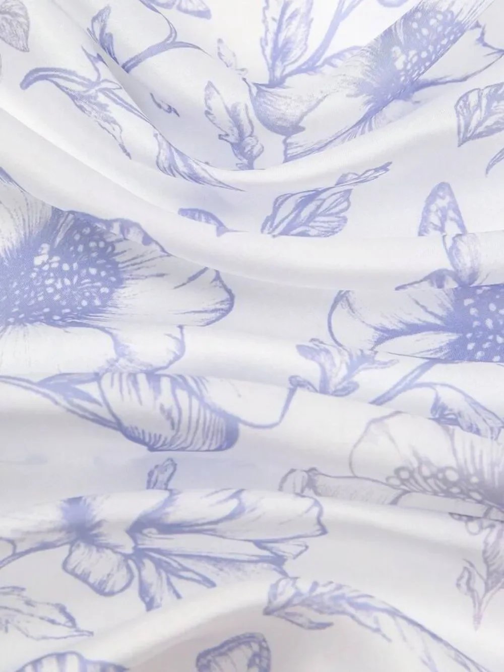 lavender Floral Scarf S160